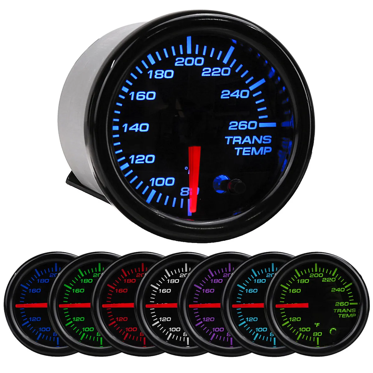 12V Universal 2 Inch 52Mm Trans Temperature Gauge Digital LED Display Car Meter