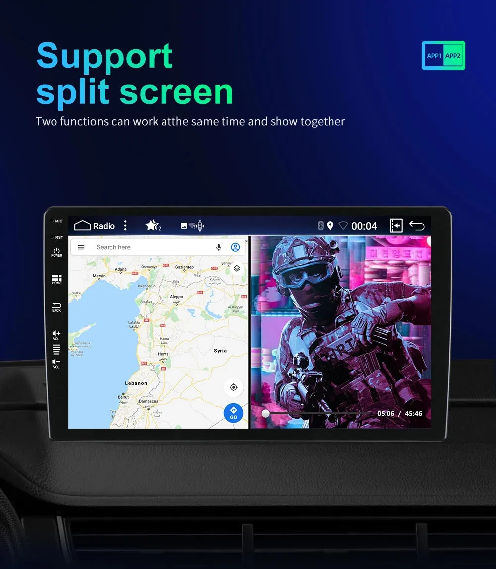 2 Din Car Stereo Radio Multimedia Player DVD Android 14.0 For Ford Focus S-Max Mondeo Galaxy C-Max Kuga GPS RDS Auto Carplay DSP