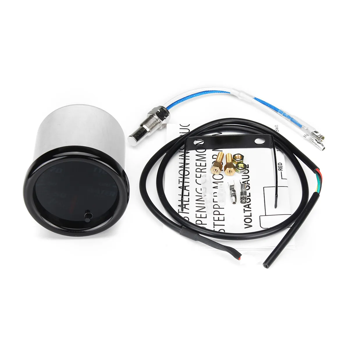 2 Inch 52Mm Water Temperature Gauge Meter 7 Color LED