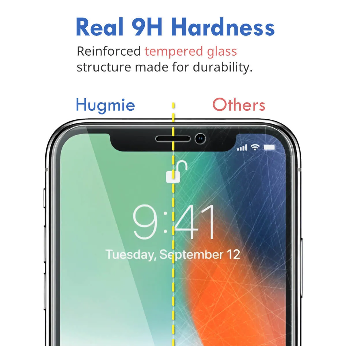 2x Hugmie® iPhone 12/12 Pro Tempered Glass Screen Protector