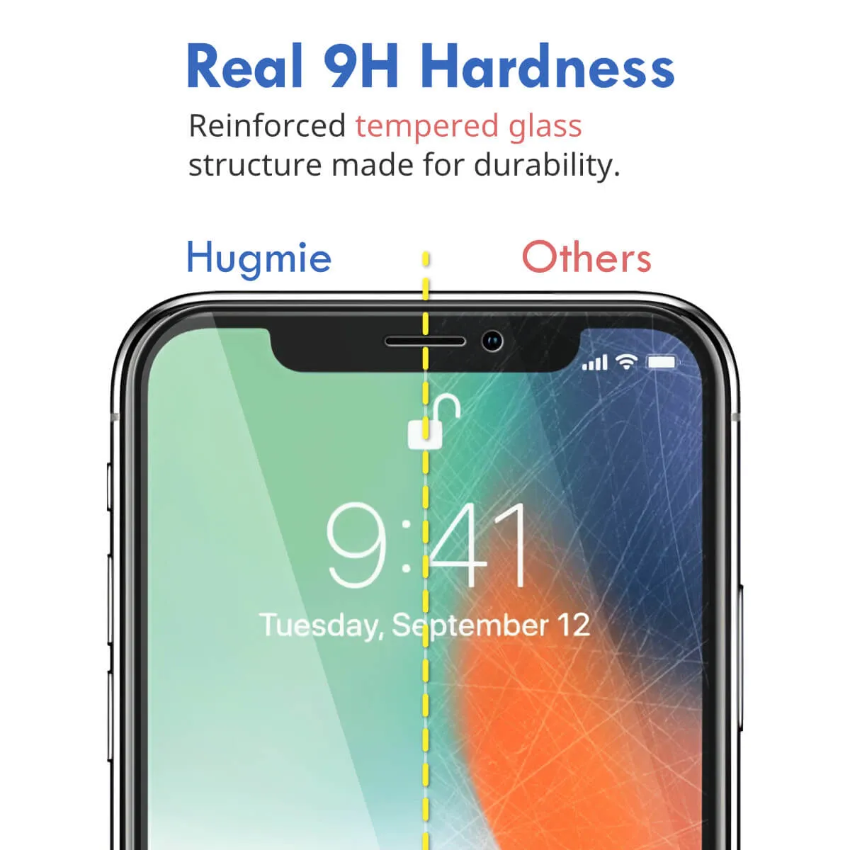 2x Hugmie® iPhone 13 Pro Max/14 Plus Full Coverage Screen Protector