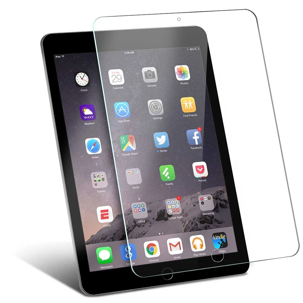 2X Tempered Glass Screen Protector for Apple iPad Air 1 / Air 2 / Air Pro 9.7