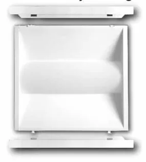 2'x2' Retro-Fit Kit 36 Watt LED Center Basket Troffer Light (2 Pack) 5000K / Dimmable  DLC Listed - 12 Year Warranty