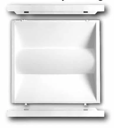 2'x2' Retro-Fit Kit 36 Watt LED Center Basket Troffer Light (2 Pack) 5000K / Dimmable  DLC Listed - 12 Year Warranty