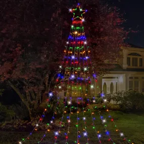 335 LED Multi Cascading Garden Star (3.5m)
