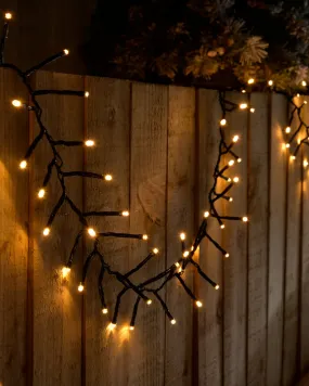 400 Chasing Cluster Light String, Warm White