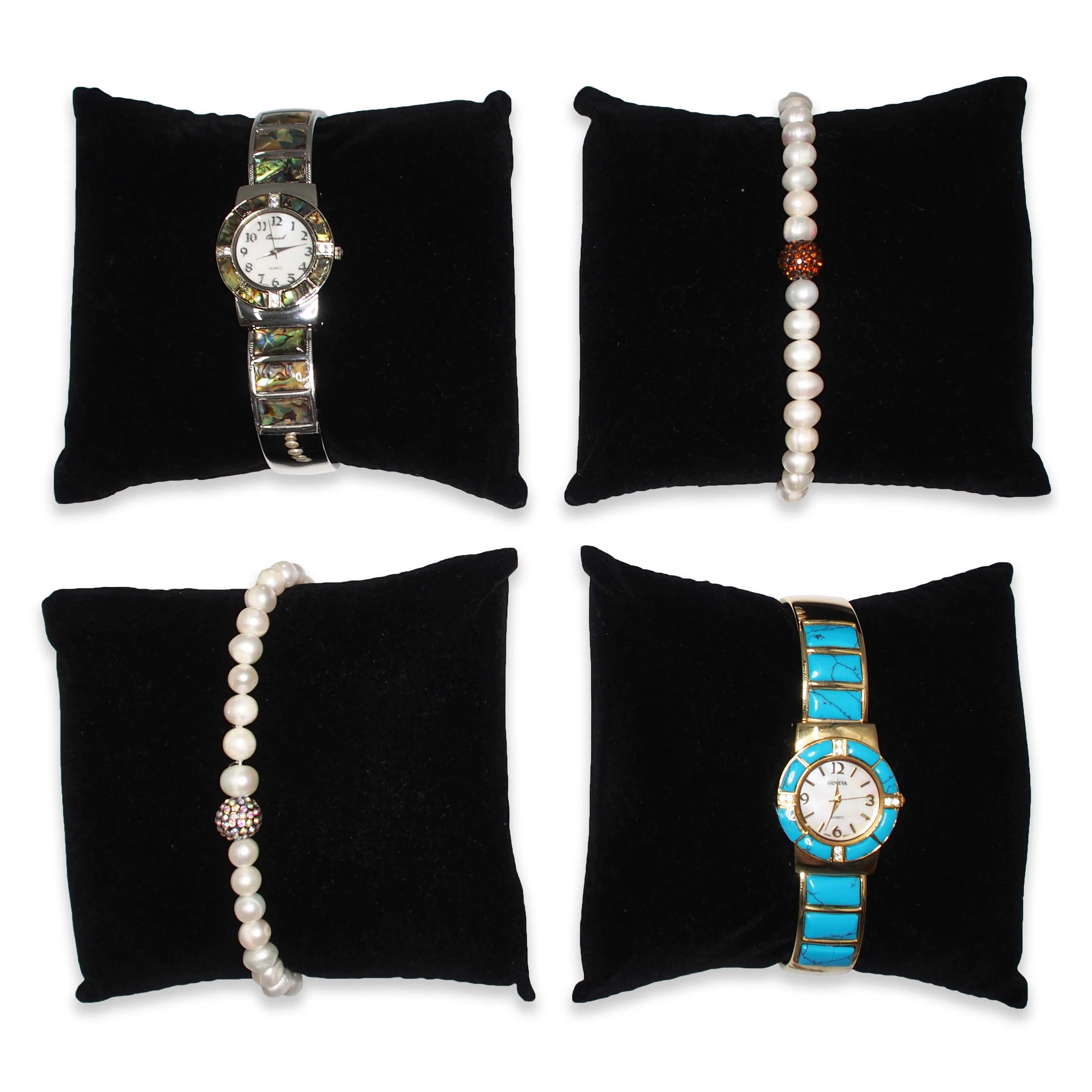 5" Black Velvet Pillow Displays