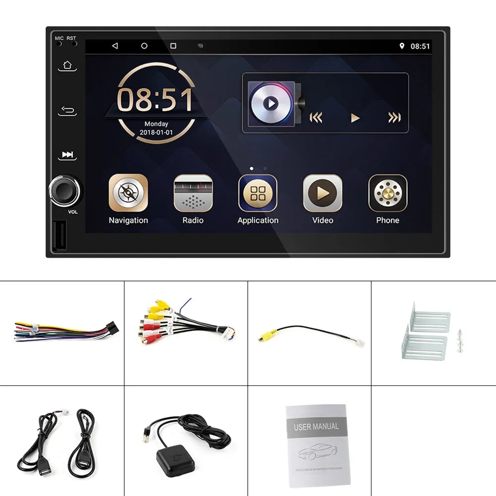 7-inch Car Multimedia Video Player Universal Android 9.0 Central