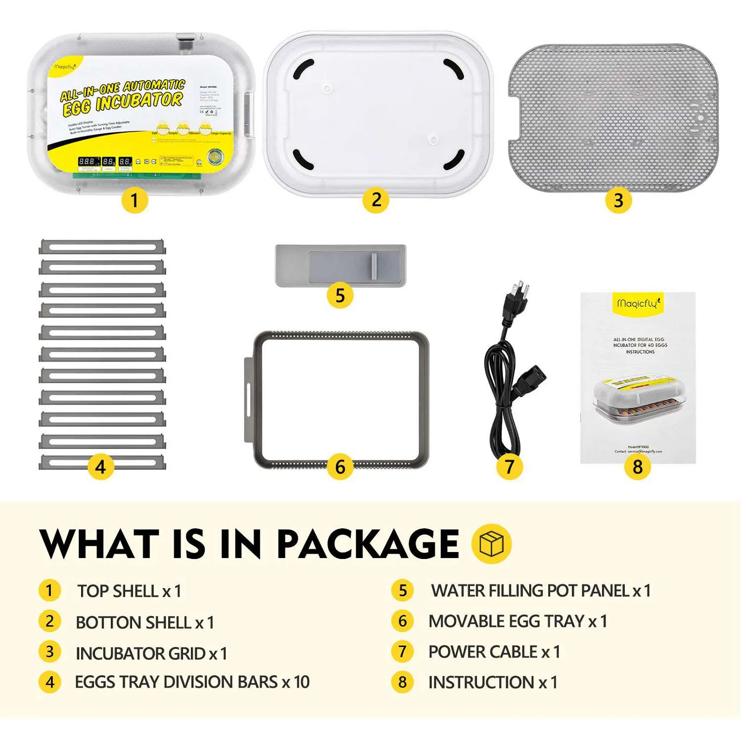 All-in-One Egg Incubator for Egg Hatching