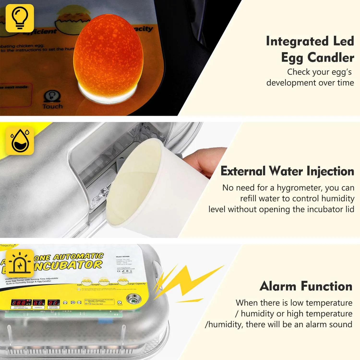 All-in-One Egg Incubator for Egg Hatching