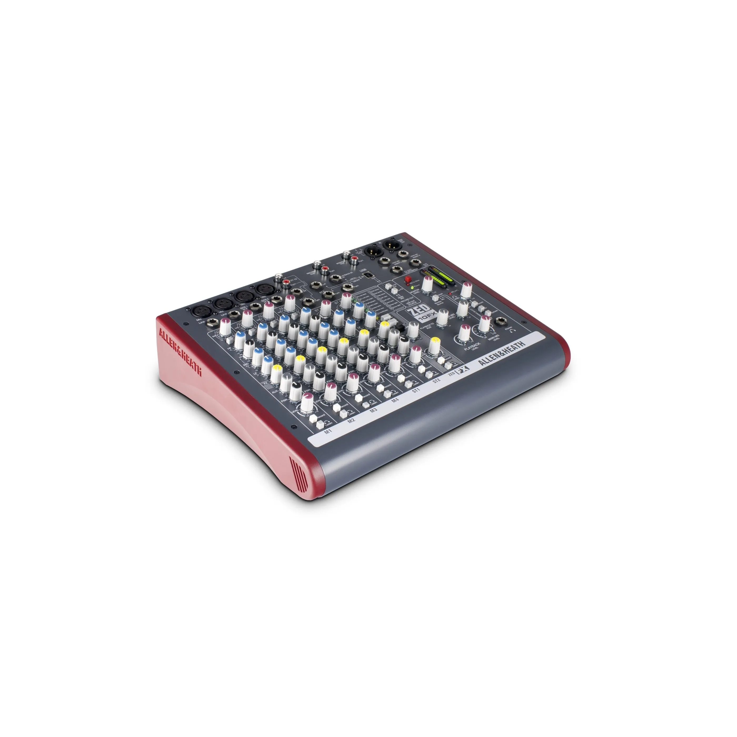 Allen & Heath ZED-10FX 4 Mono Mic/Line   2 Active D.I.   3 stereo line inputs, FX,