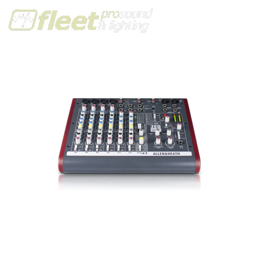 Allen & Heath ZED-10FX Multipurpose Mixer with FX for Live Sound and Recording
