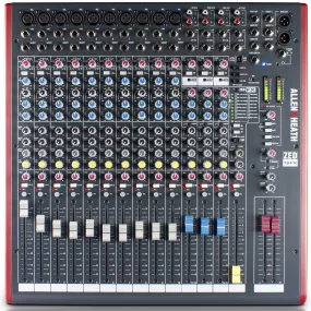 Allen & Heath ZED-16FX 10 Mono Mic/Line   Stereo, USB I/O 4 Aux Sends