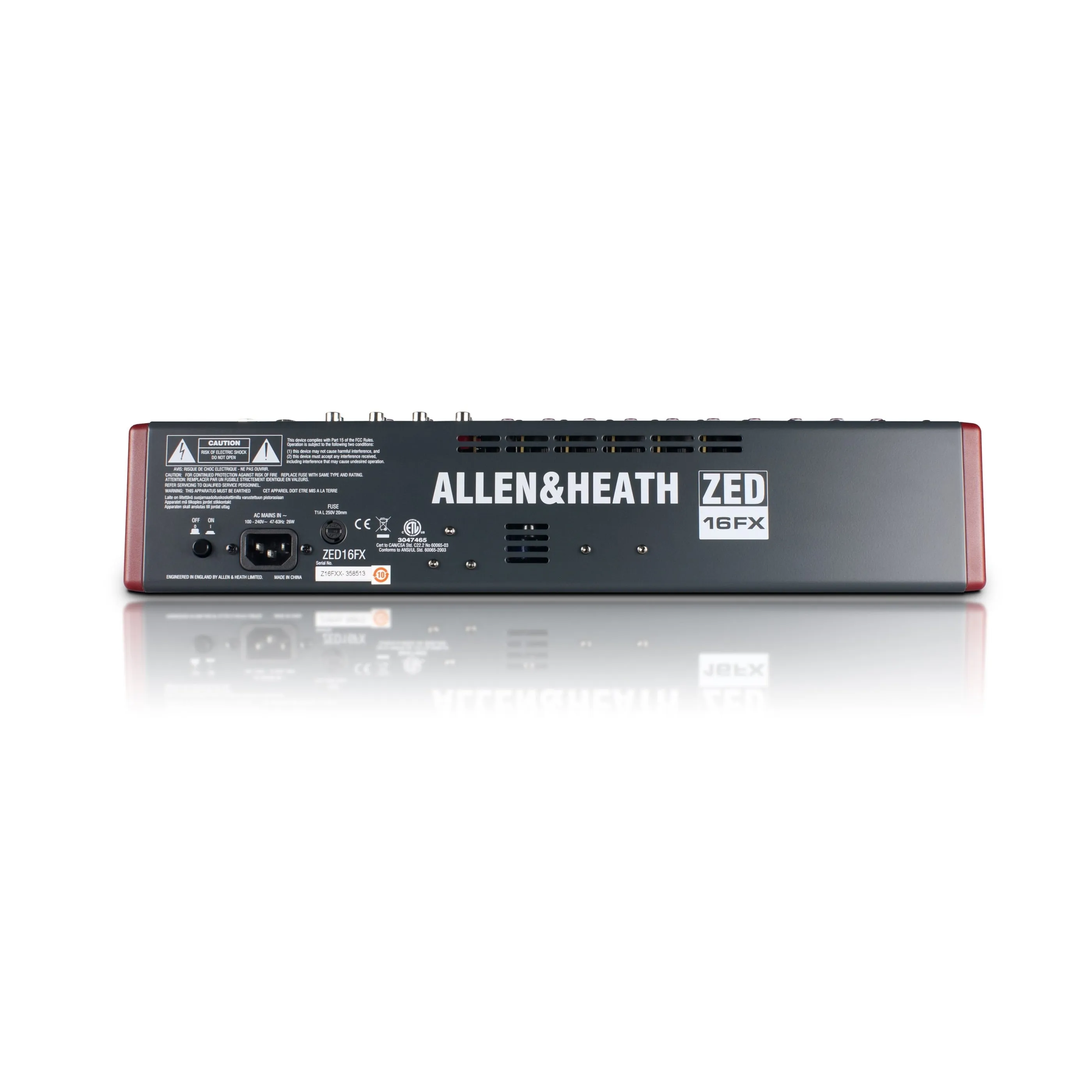 Allen & Heath ZED-16FX 10 Mono Mic/Line   Stereo, USB I/O 4 Aux Sends