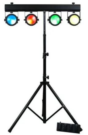American Dj DOTZTPARSYSTEM Light system with 4 x 30 watt COB Tri RGB Leds for wash/blinder effectwi