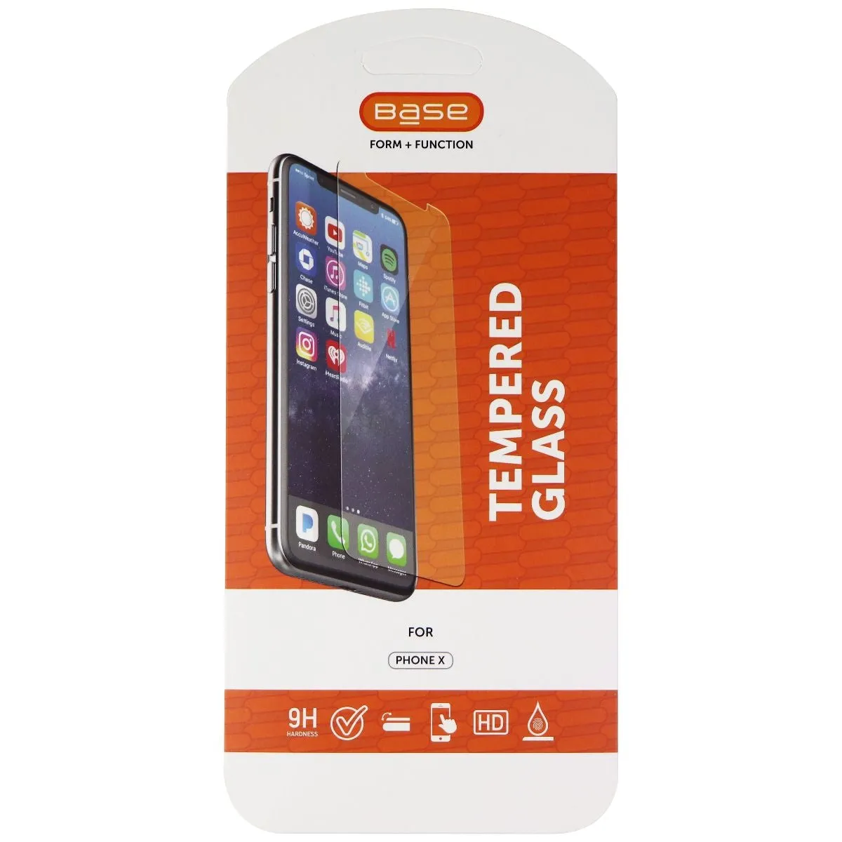 Base Tempered Glass Screen Protector for Apple iPhone XS / iPhone X - Clear