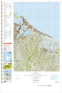 BD37 Tauranga Topographic Map by Land Information New Zealand (2013)