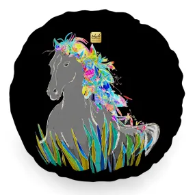 Bibsisita Pillow Round with Filler - Horse