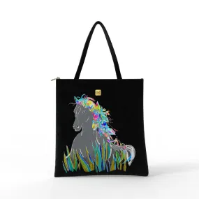 Bibsisita Tote Bag Velvet- Horse