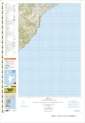 BJ40 & BJ39 Waipatiki Beach Topographic Map by Land Information New Zealand (2009)