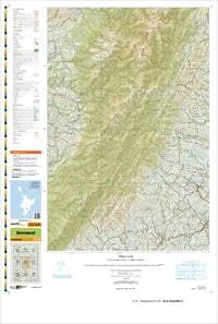 BL36 Norsewood Topographic Map by Land Information New Zealand (2011)