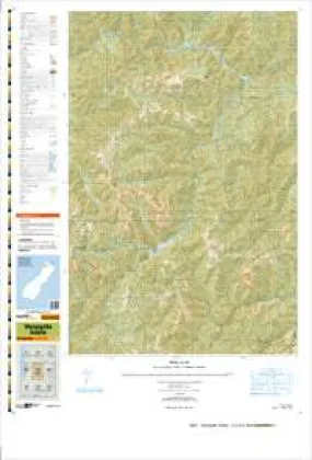 BQ23 Wangapeka Saddle Topographic Map by Land Information New Zealand (2010)