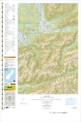 BU21 Haupiri Topographic Map by Land Information New Zealand (2010)