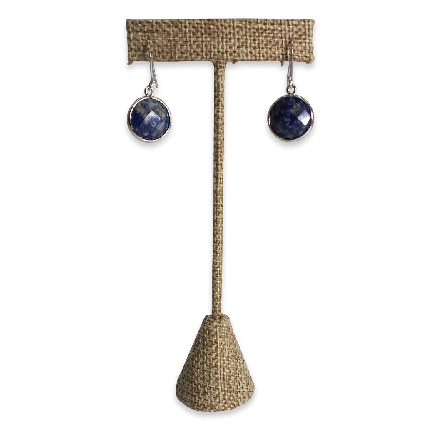 Burlap Single Piece Earring T-Shape Display
