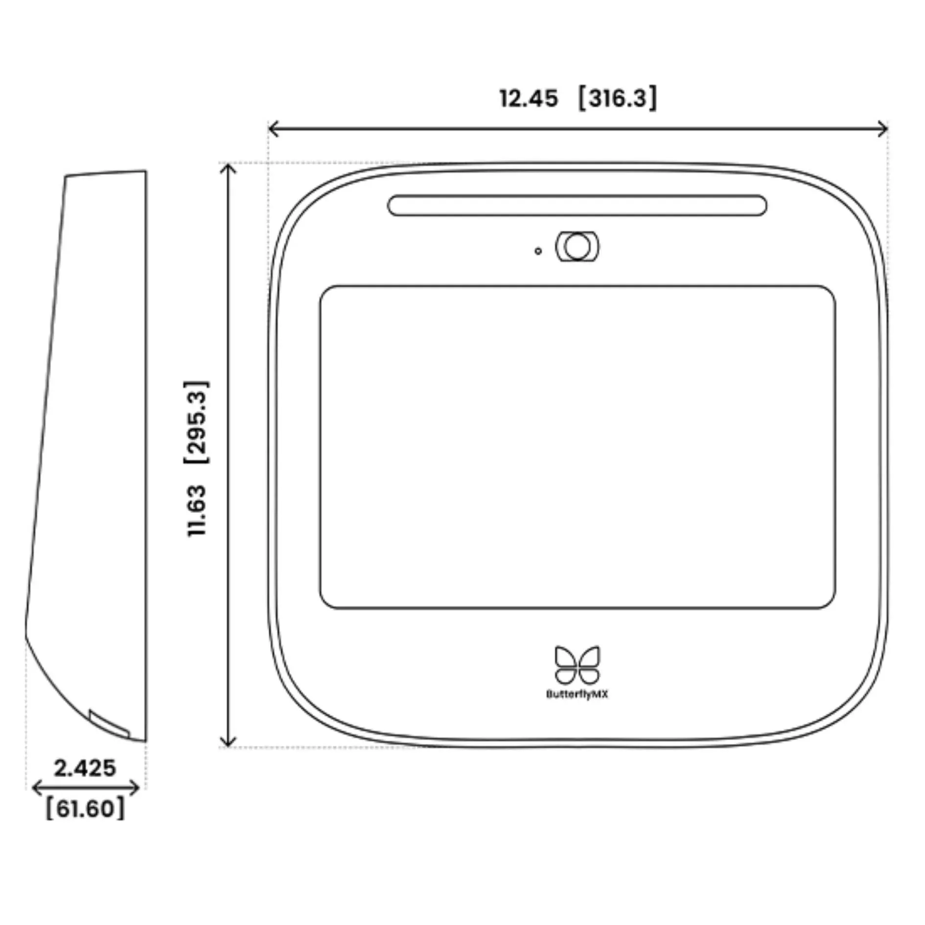 ButterflyMX 12″ Recessed