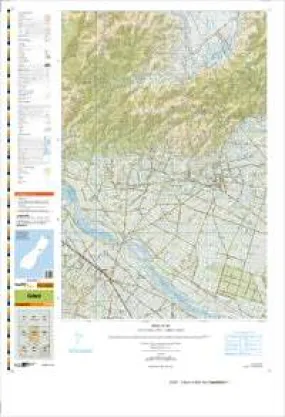BW22 Oxford Topographic Map by Land Information New Zealand (2009)