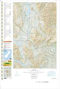 BX19 Hakatere Topographic Map by Land Information New Zealand (2013)