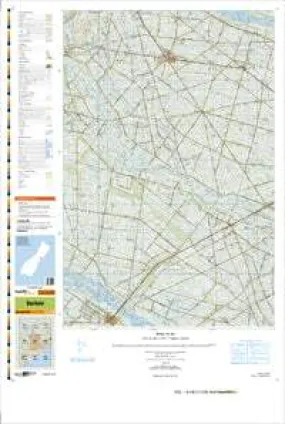 BX22 Darfield Topographic Map by Land Information New Zealand (2009)