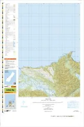 BY10 & BZ10 Jackson Bay Topographic Map by Land Information New Zealand (2013)