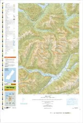 BY13 Lake Paringa Topographic Map by Land Information New Zealand (2011)
