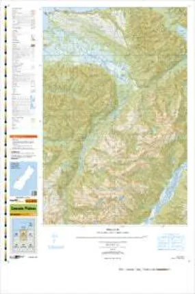 BZ10 Cascade Plateau Topographic Map by Land Information New Zealand (2013)
