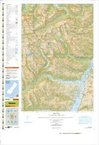 BZ12 Makarora Topographic Map by Land Information New Zealand (2013)