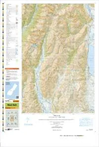BZ14 Mount Barth Topographic Map by Land Information New Zealand (2011)
