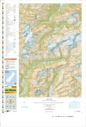 CA10 Lake Williamson Topographic Map by Land Information New Zealand (2011)