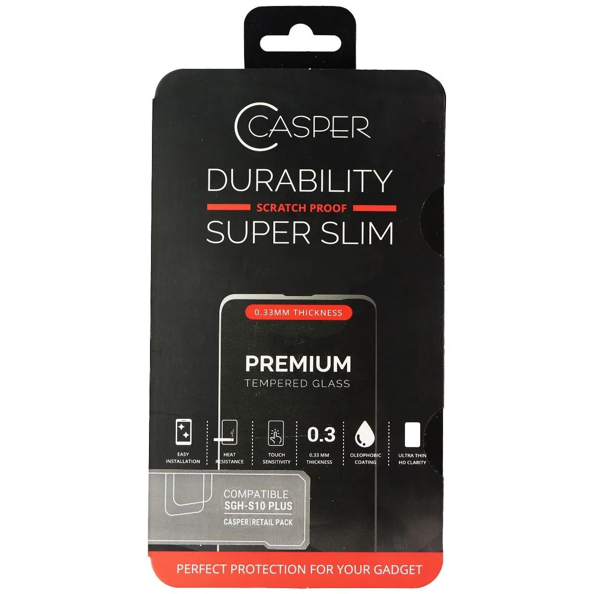Casper Premium Tempered Glass Screen Protector for Samsung Galaxy (S10 ) - Clear