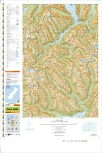 CB08 Homer Saddle Topographic Map by Land Information New Zealand (2012)