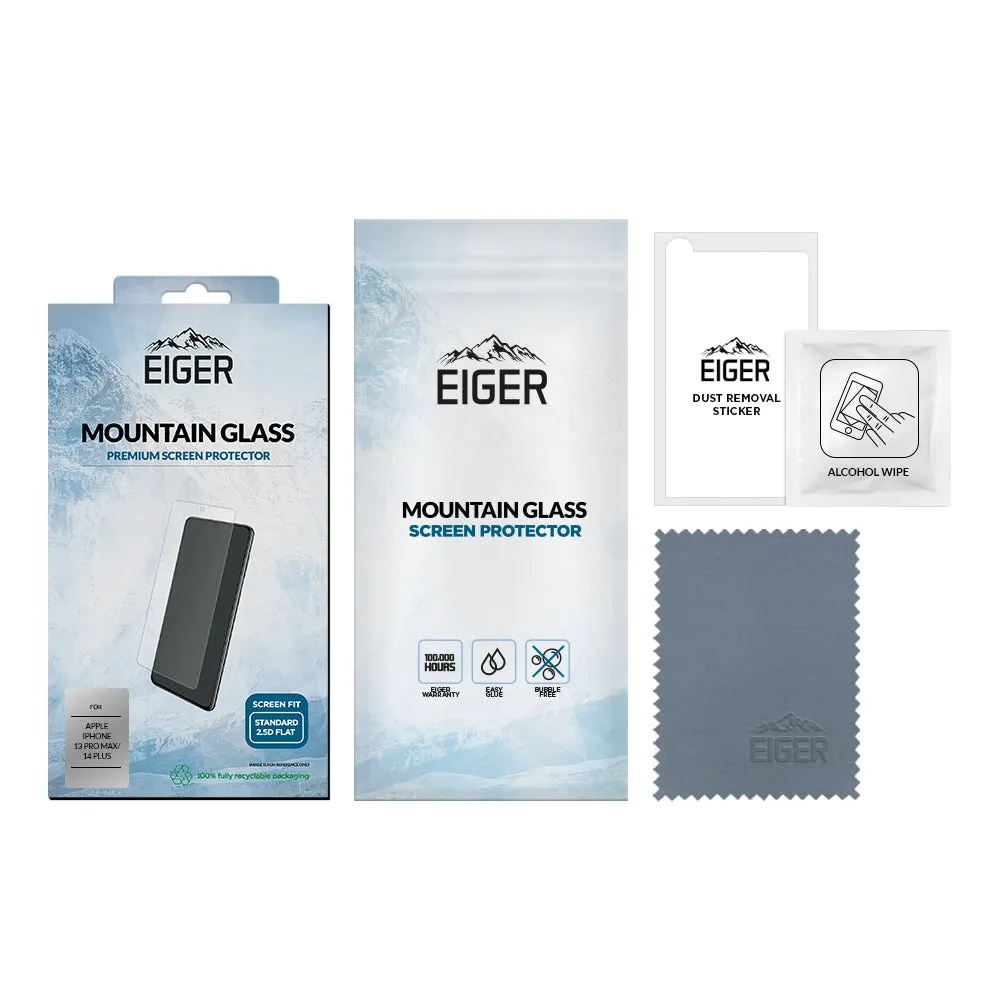 Eiger Mountain Glass 2.5D Screen Protector for Apple iPhone 13 Pro Max / 14 Plus