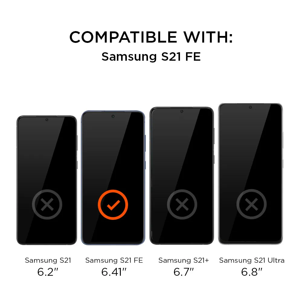 Eiger Mountain Glass 3D Case Friendly Screen Protector for Samsung Galaxy S21 FE