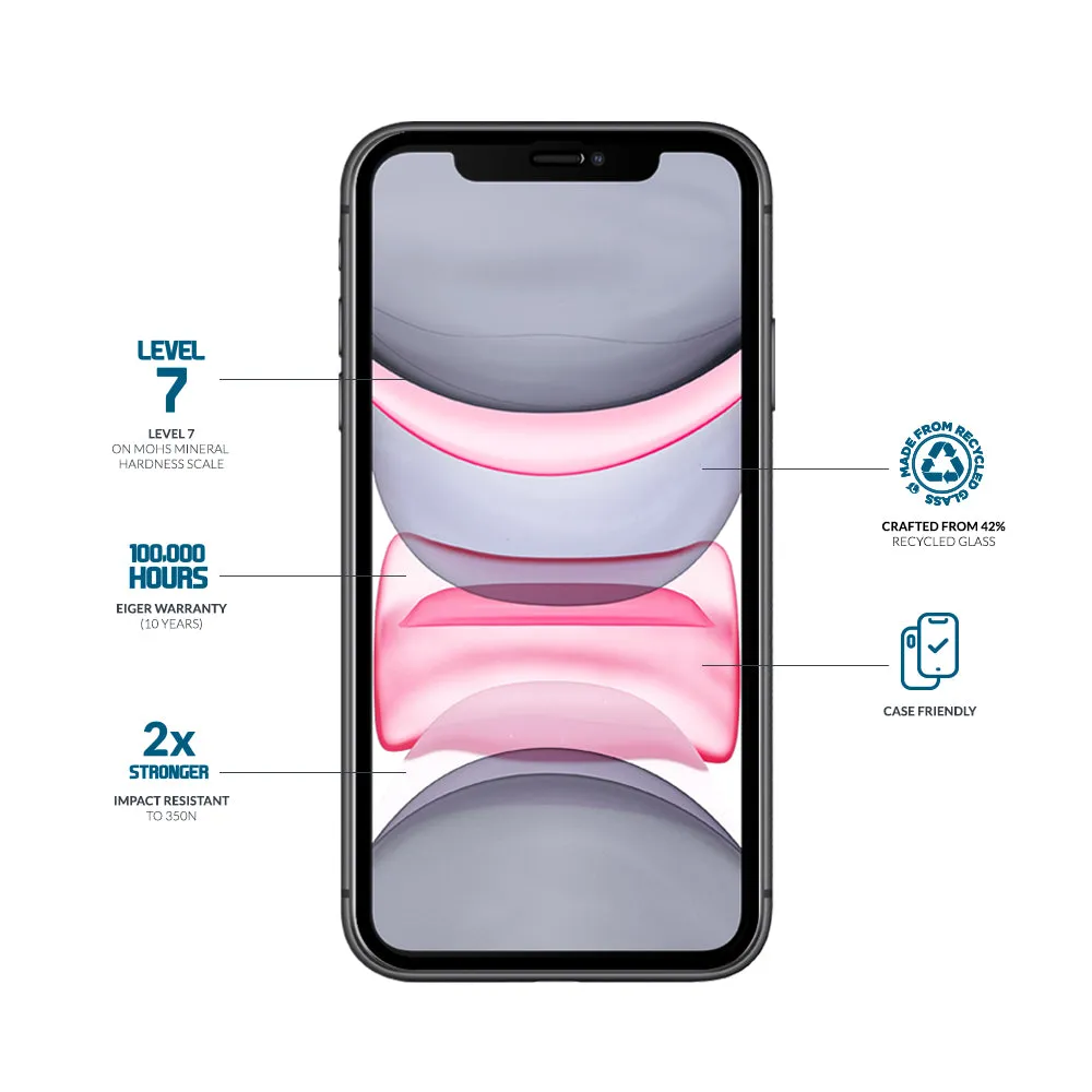 Eiger Mountain Glass CLEAR EDGE for iPhone 11/ XR