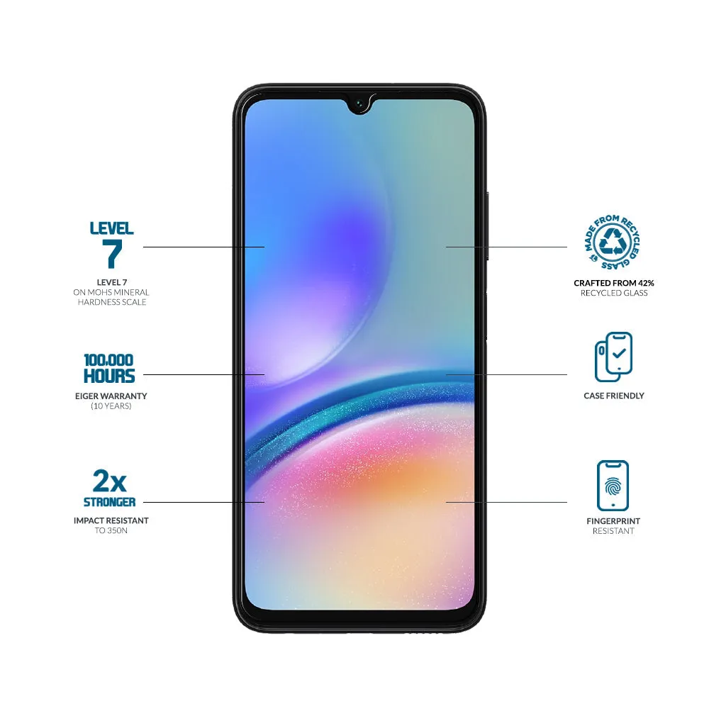Eiger Mountain Glass CLEAR EDGE Screen Protector for Samsung A05s
