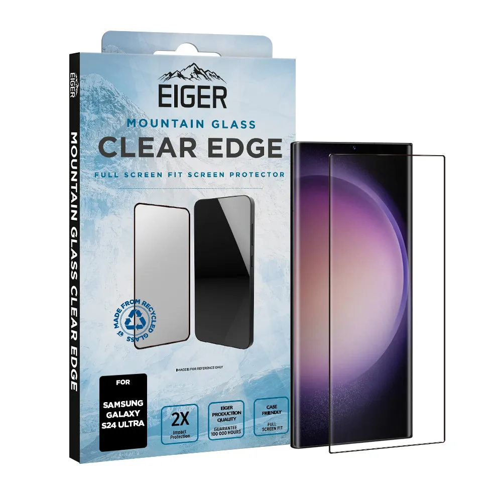 Eiger Mountain Glass CLEAR EDGE Screen Protector for Samsung Galaxy S24 Ultra