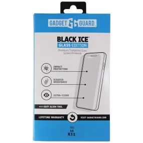 Gadget Guard Black Ice Edition Tempered Glass for LG K51 Smartphones - Clear