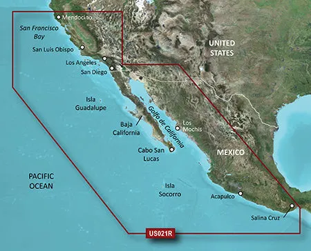 Garmin BlueChart g3 HD - HXUS021R - California - Mexico - microSD/SD [010-C0722-20]