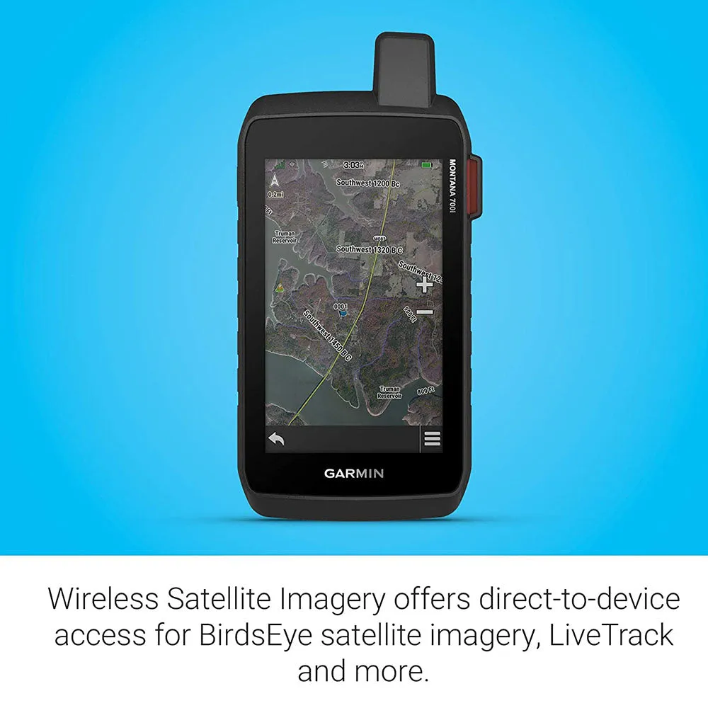 Garmin Montana 700i Built-in inReach Satellite Technology with Handheld Glove-Friendly Color Rugged GPS Touchscreen Navigator - 010-02347-10