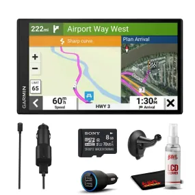 Garmin RV 795 GPS Navigation for RV's with 6Ave Travel Pack Bundle