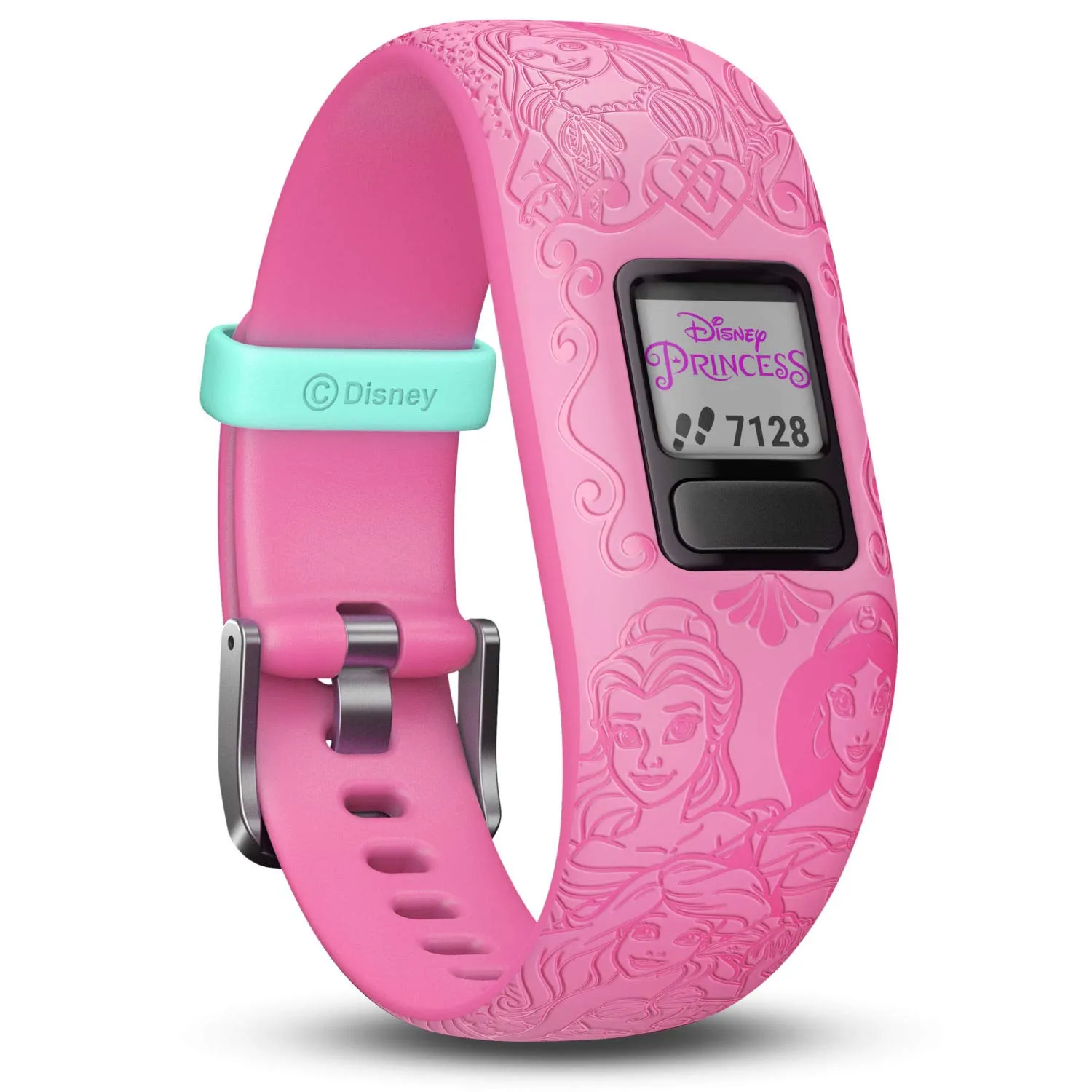 Garmin vivofit Jr. 2 - Disney Princess Activity Tracker for Kids - Adjustable Band - Pink